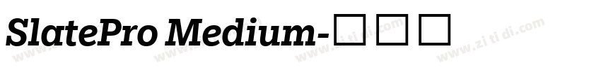 SlatePro Medium字体转换
